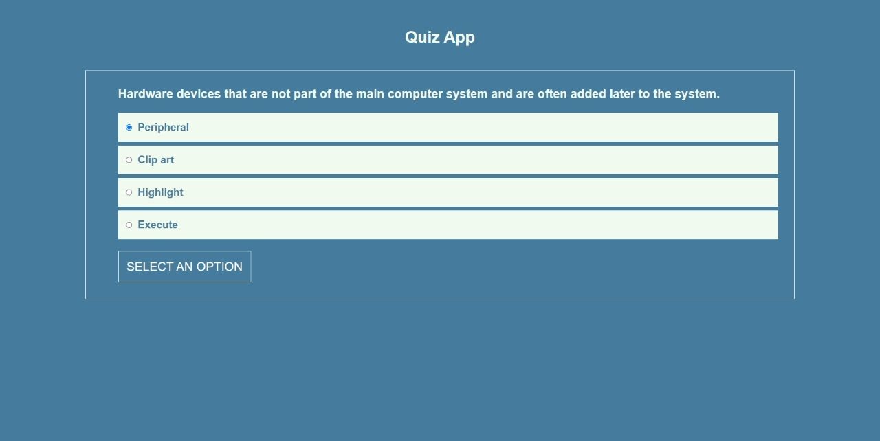 QUIZ APP (VUEJS)